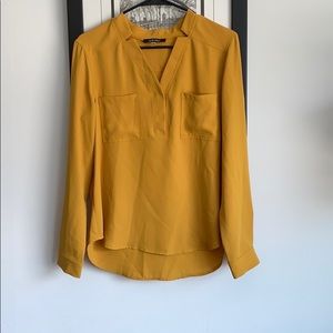 Nine West Mustard Blouse